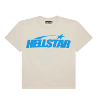 Hellstar Classic Logo Gel Tee Cream/Blue front view