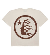 Hellstar Classic Logo Gel Tee Cream/Brown Back View