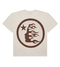 Hellstar Classic Logo Gel Tee Cream/Brown Back View