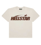 Hellstar Classic Logo Gel Tee Cream/Brown