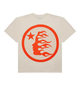 Hellstar Classic Logo Gel Tee Cream/Orange back view