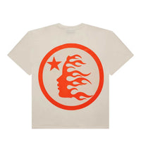 Hellstar Classic Logo Gel Tee Cream/Orange back view