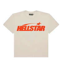 Hellstar Classic Logo Gel Tee Cream/Orange front view