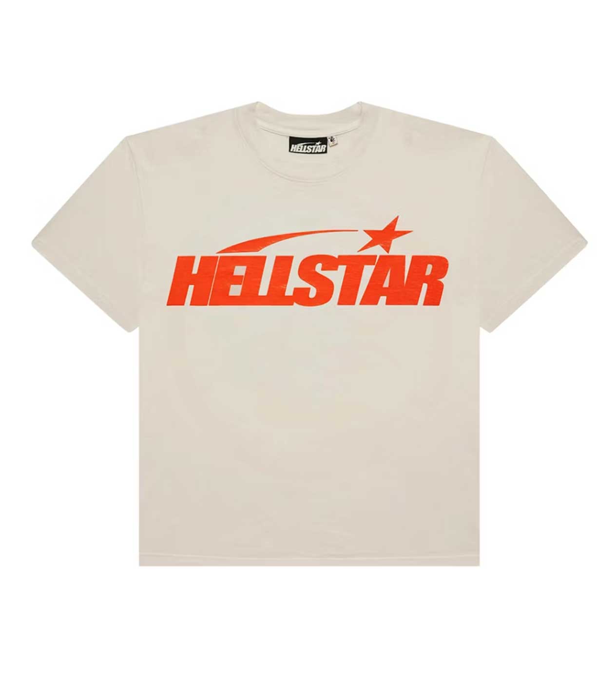 Hellstar Classic Logo Gel Tee Cream/Orange front view