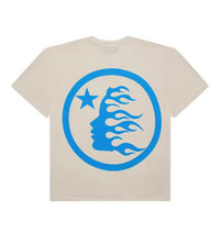 Hellstar Classic Regular Print Tee Cream/Blue back view