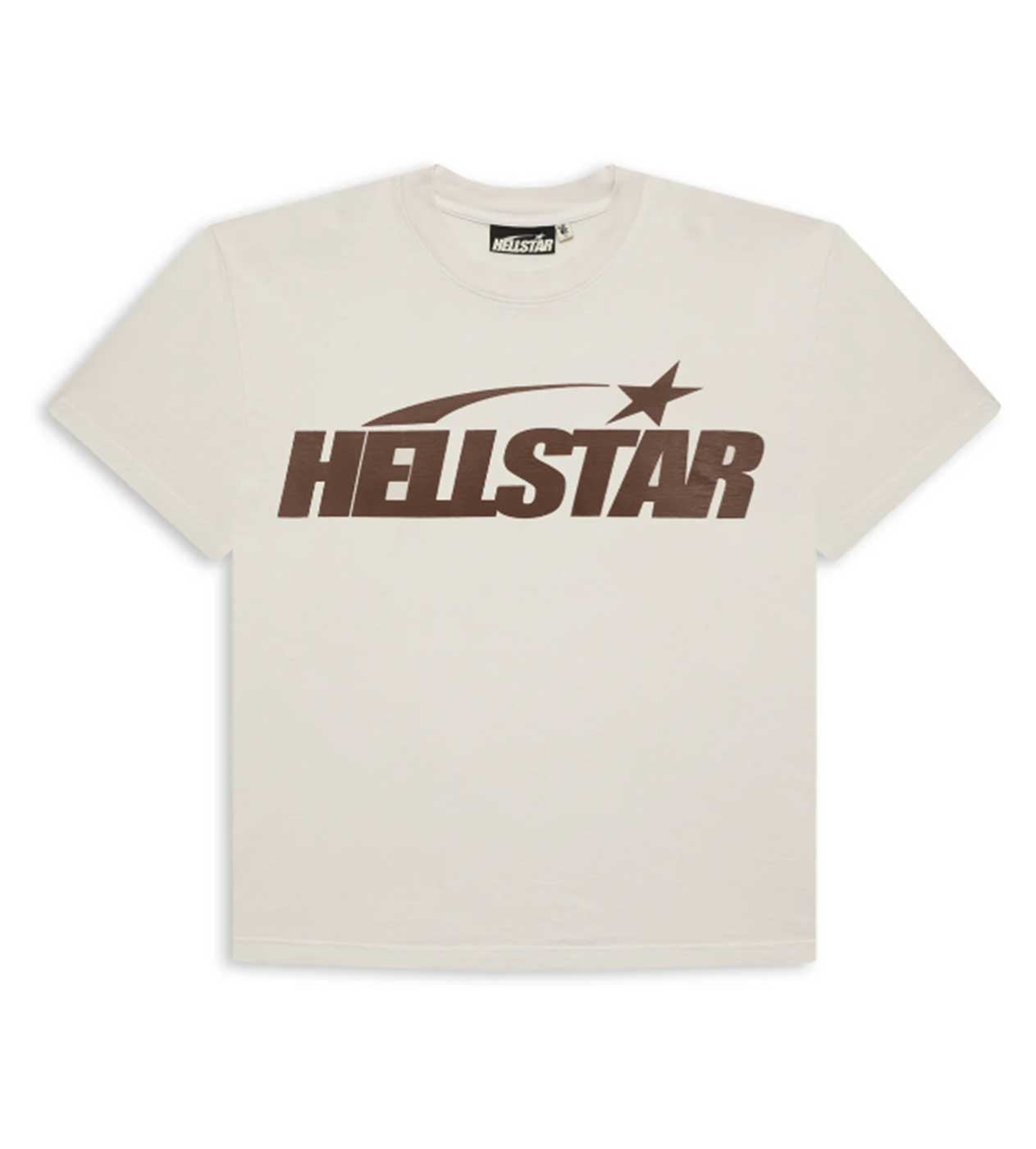 Hellstar Classic Regular Print Tee Cream/Brown – Restock AR