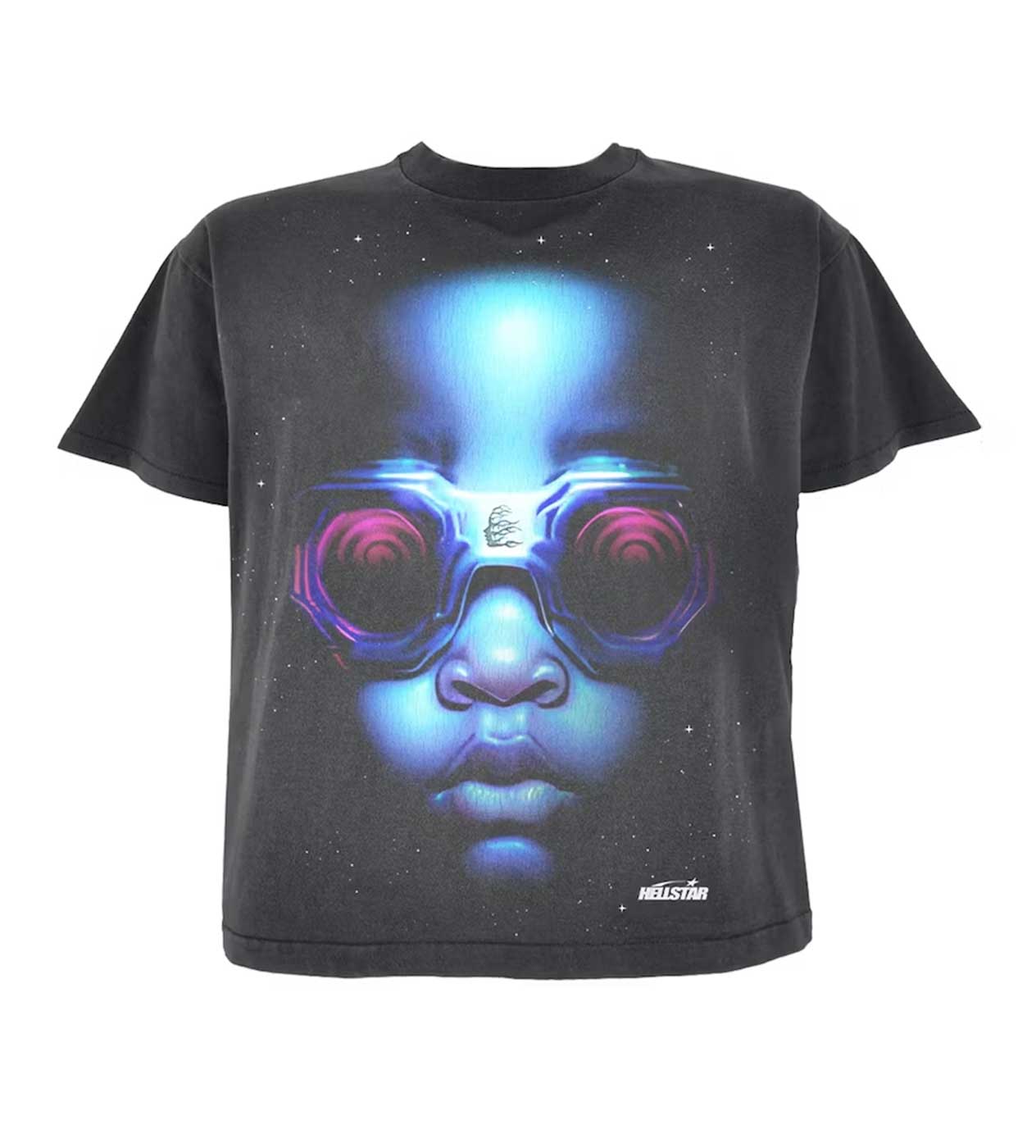 Product Image Of Hellstar Goggles Tee Black Front View