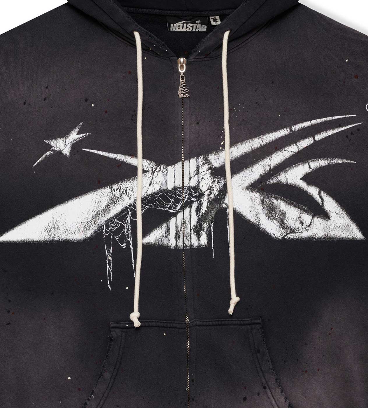 Hellstar Halloween Sport Logo Zip Hoodie Black – Restock AR