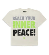 Hellstar Inner Peace Tee White/Green front view