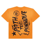 Hellstar Jesus Tee Orange Back