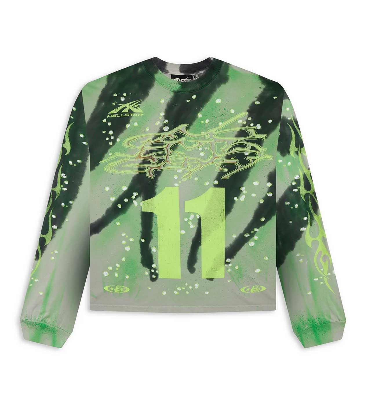 Hellstar Moto Cross L/S Green