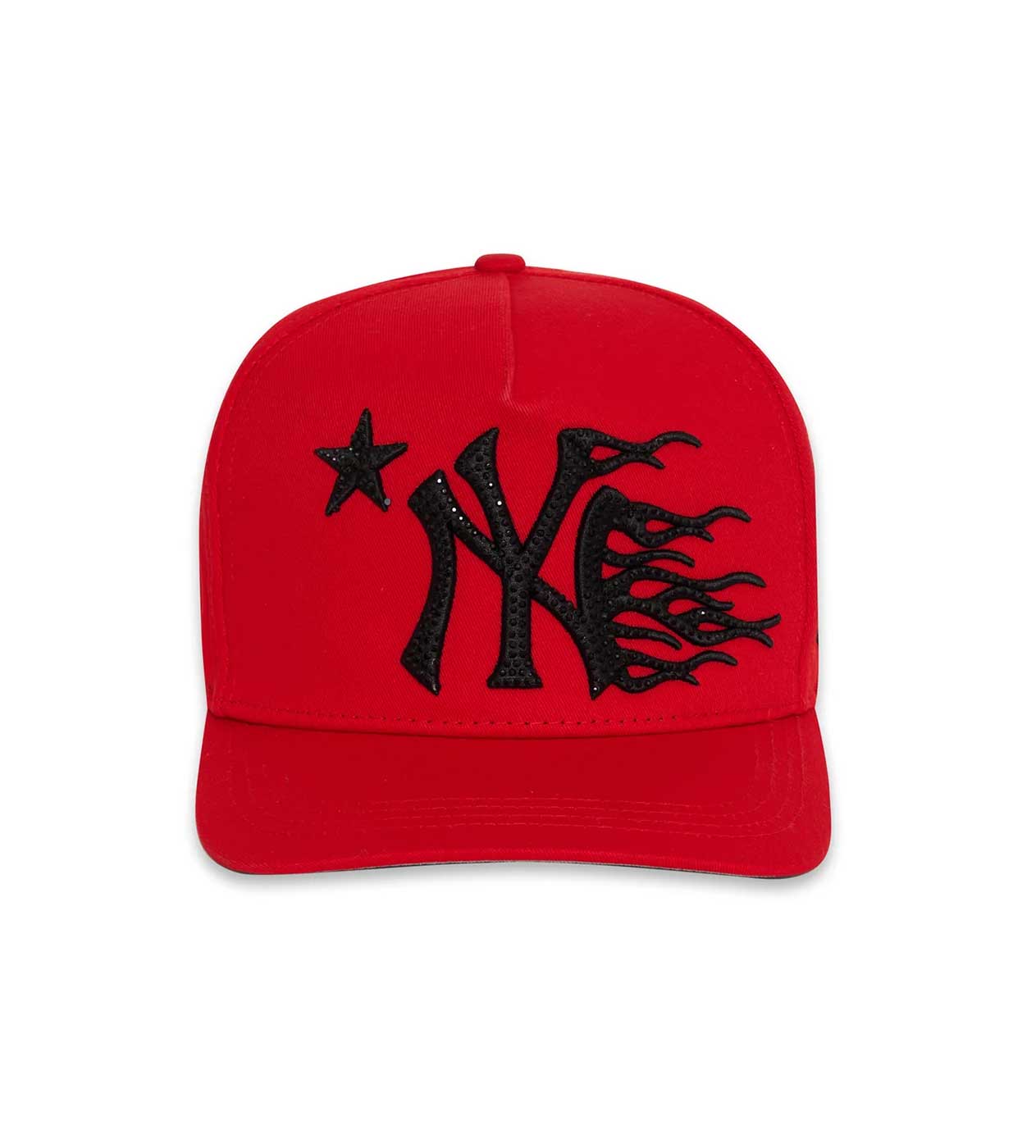 Hellstar NY Rhinestone Snapback Red