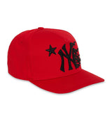 Hellstar NY Rhinestone Snapback Red