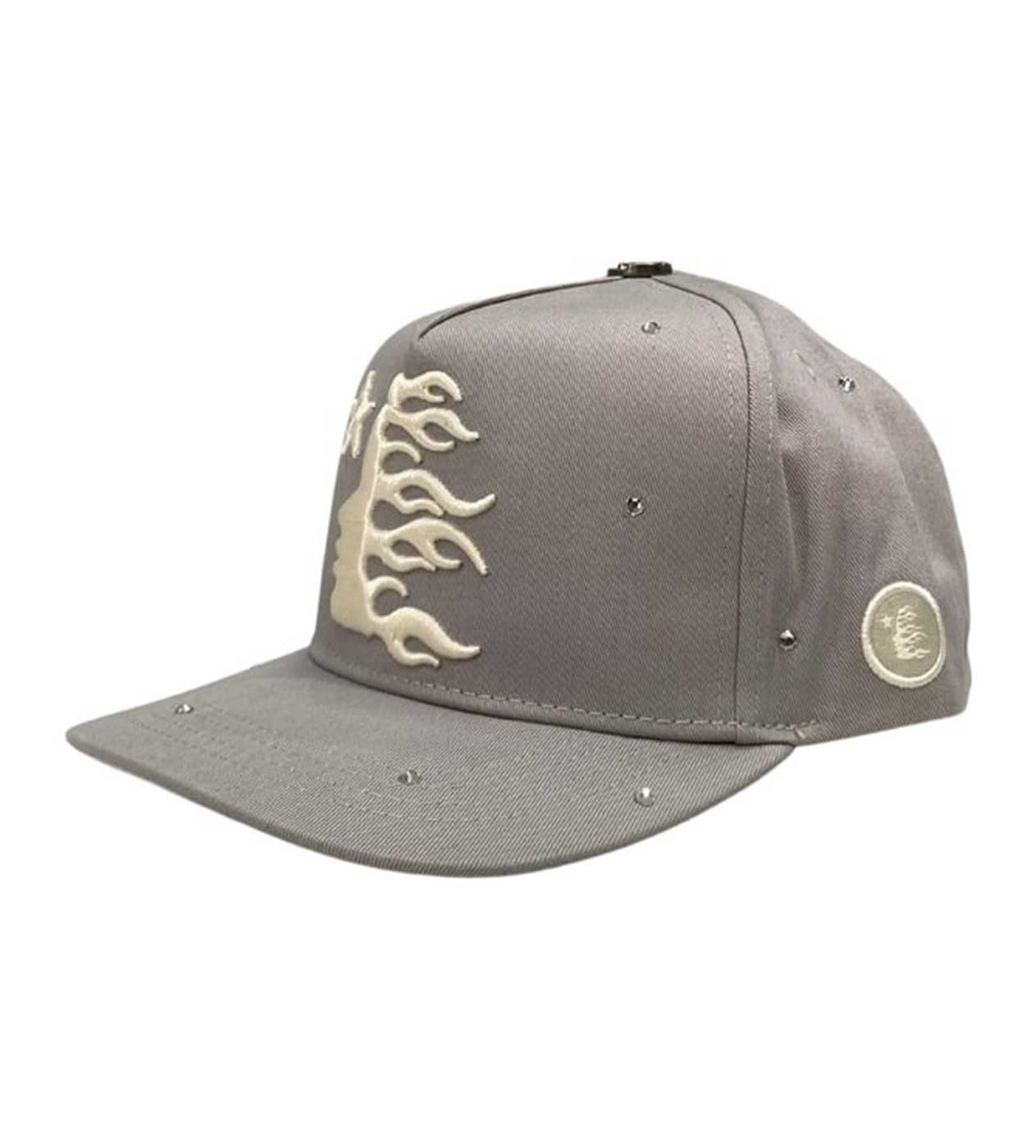 Hellstar OG Grey Rhinestone Snapback