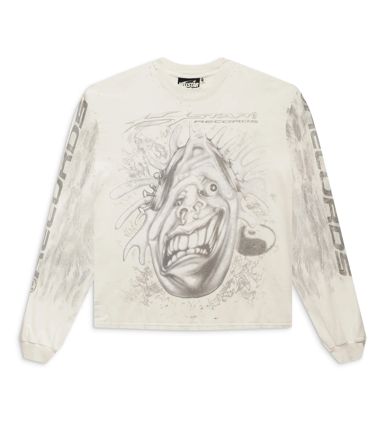 トップス Hellstar Long TShirts White S Mens Designer Long T Shirts Women Long sleeve Hellstar Studios