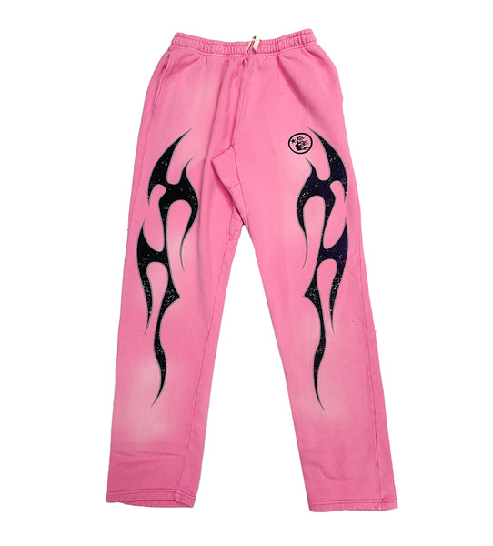 Hellstar Studios Pink Flame Sweatpants Restock AR