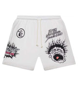 Hellstar Records Glitter Shorts White