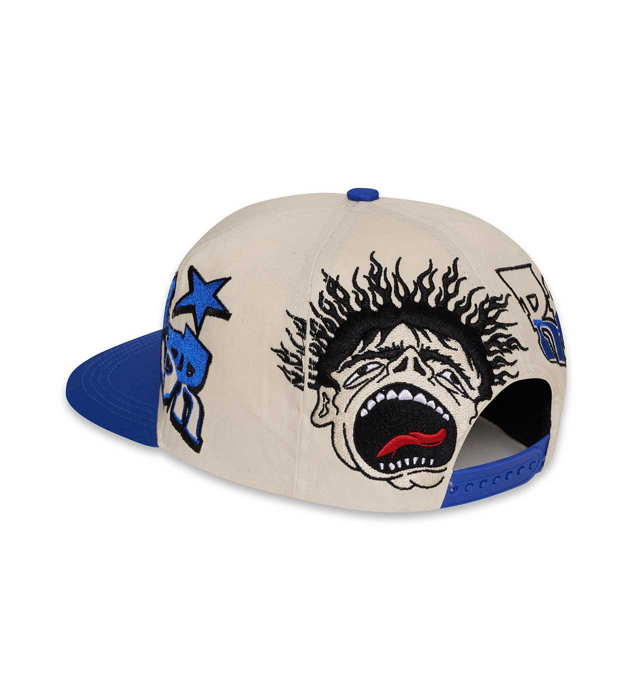 Hellstar Records Hat Blue (Snapback) back view