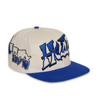 Hellstar Records Hat Blue (Snapback) side view