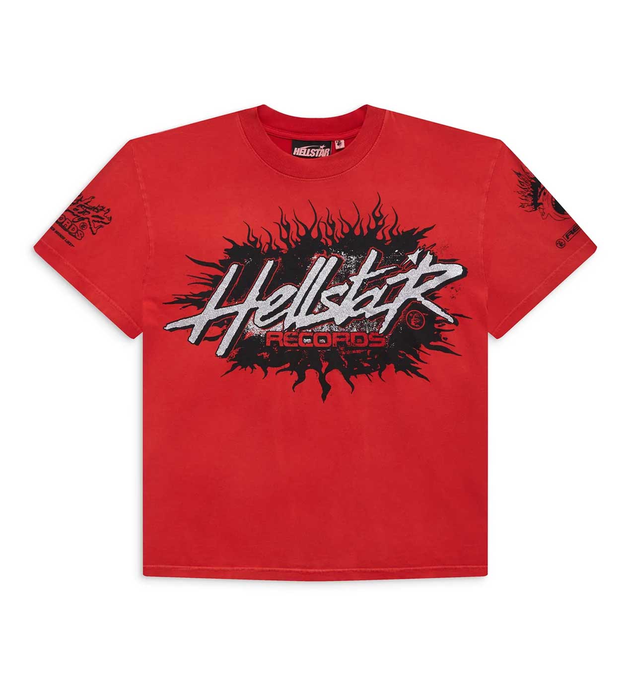 Hellstar Records Tee Red front view