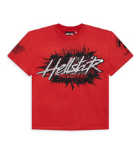 Hellstar Records Tee Red front view