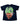Hellstar Rodman Tee black, cotton tee with an oversized portrait graphic and HELLSTAR shaved into bleached green hair, front view