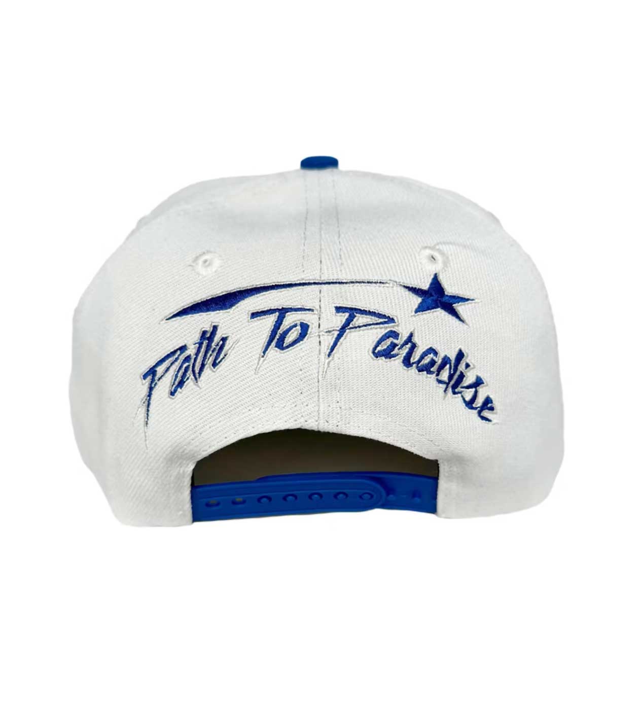 Hellstar Shark Teeth Trucker Hat Blue (Snapback) back