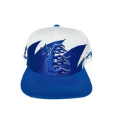 Hellstar Shark Teeth Trucker Hat Blue (Snapback) front view