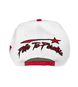 Hellstar Shark Teeth Trucker Hat Red (Snapback) back view