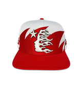 Hellstar Shark Teeth Trucker Hat Red (Snapback) front