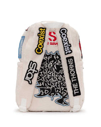 Hellstar Sherpa Patchwork Backpack White