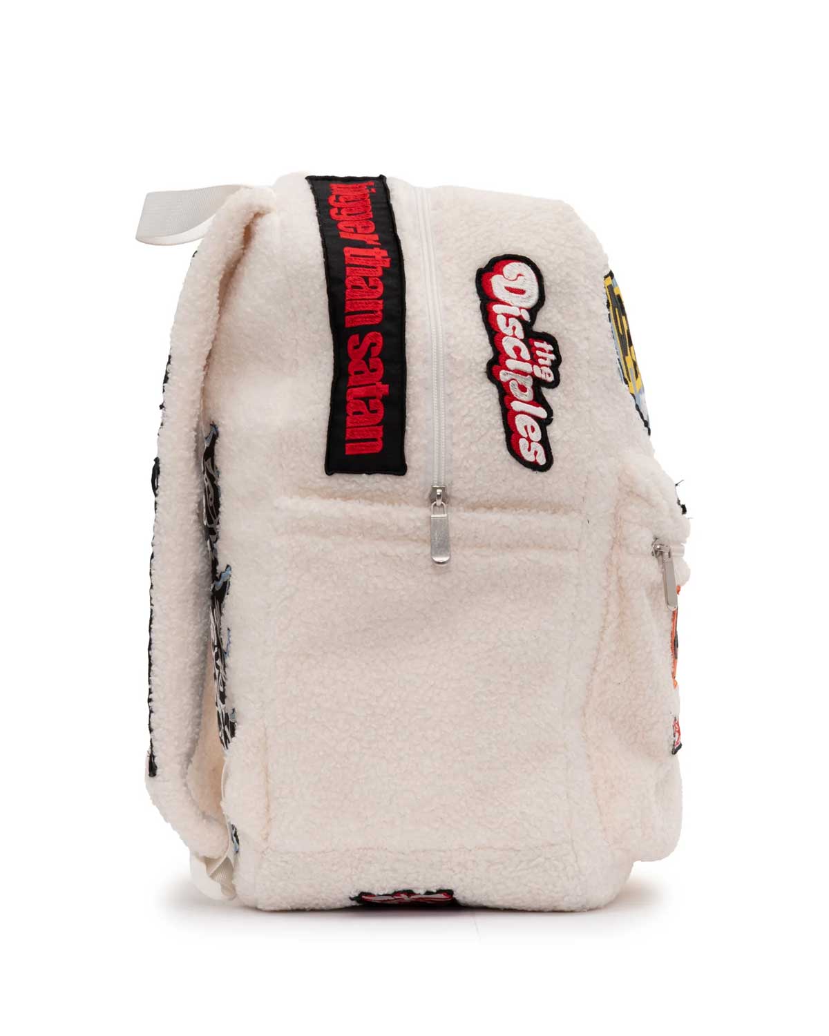 Hellstar Sherpa Patchwork Backpack White