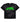 Hellstar Sport Logo Gel Tee Black/Green front