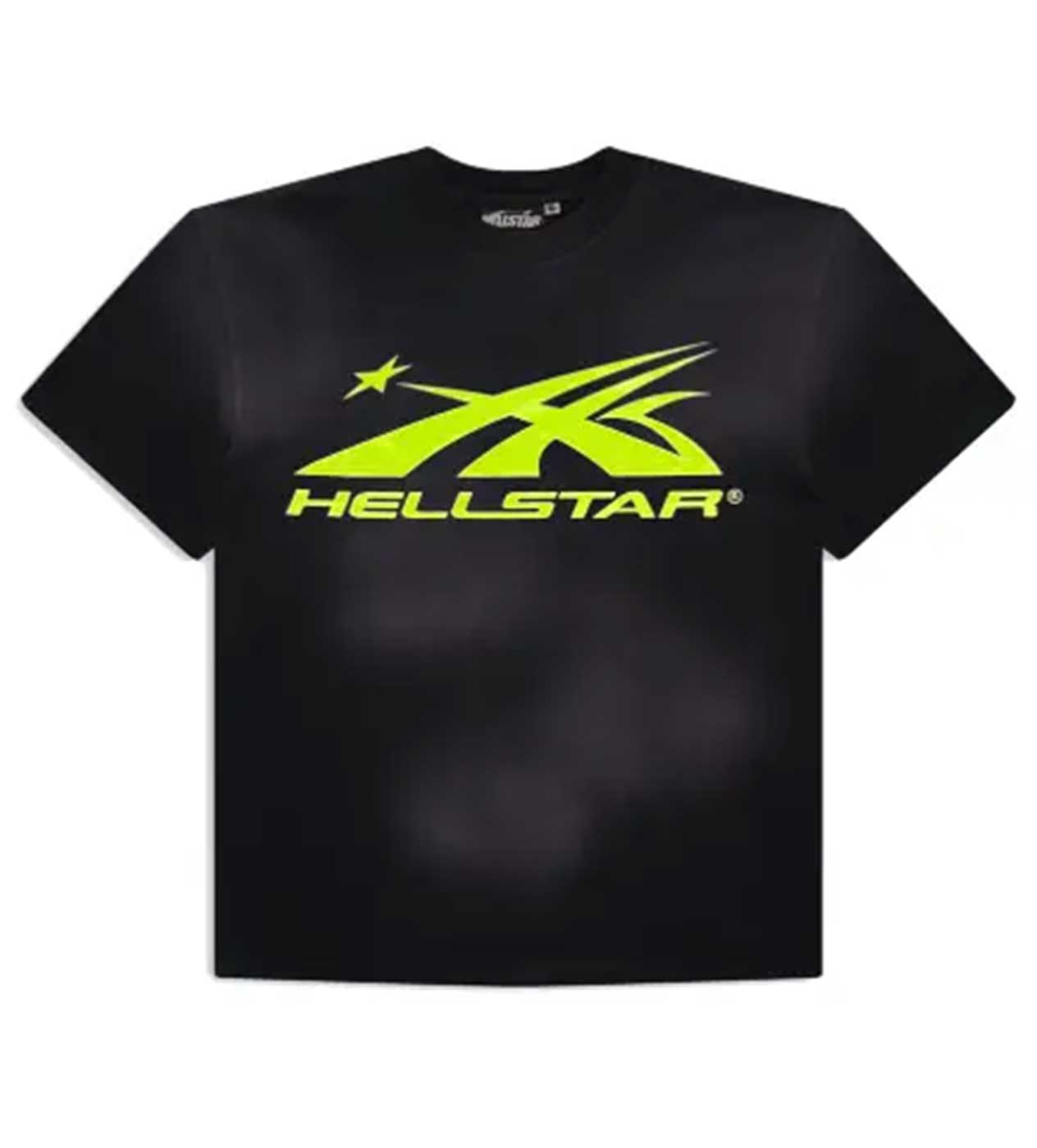 Hellstar Sport Logo Gel Tee Black/Green front