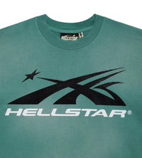 Hellstar Sport Logo Gel Tee Green front detailed