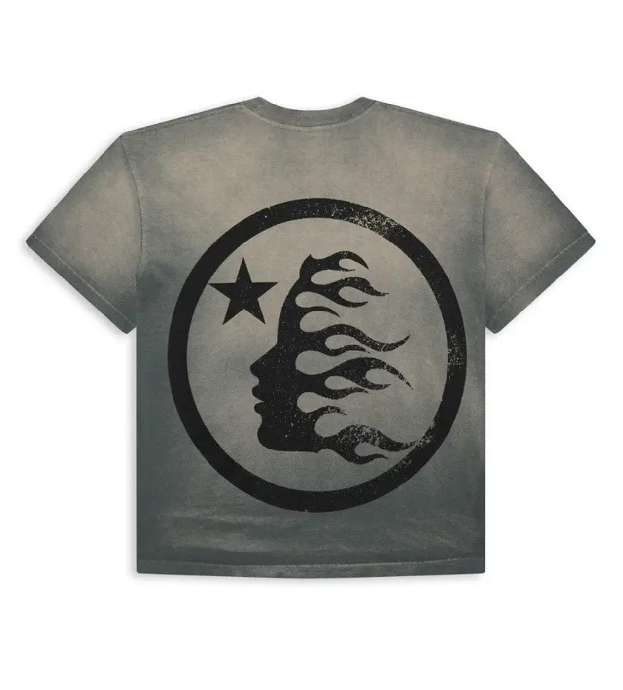 Hellstar Sport Logo Gel Tee Grey back view