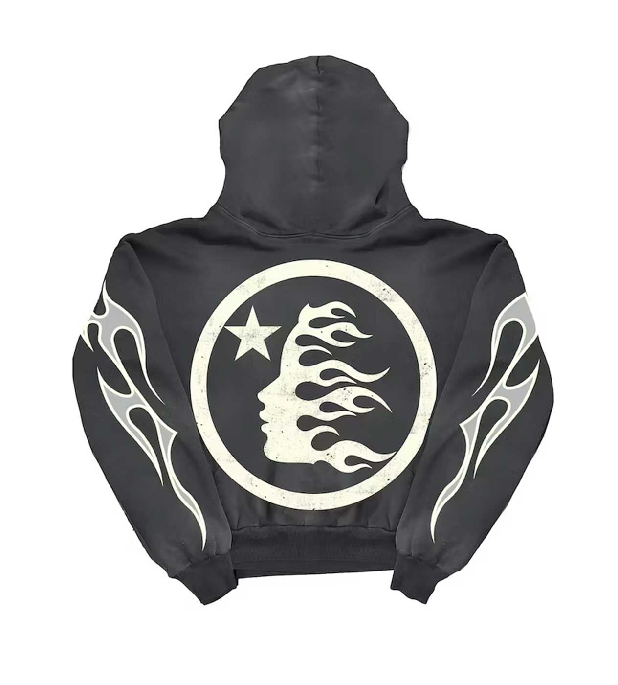 Product Image Of Hellstar Sport Logo Hoodie Black Back View