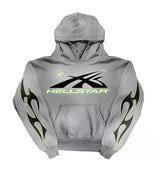 Product Image Of Hellstar Sport Logo Hoodie Faded Grey Front View