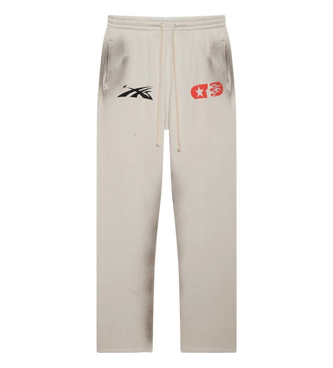 Hellstar Sports Beat Us Sweatpants White front view