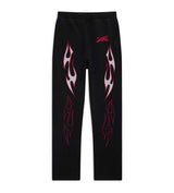 Hellstar Sports Future Flame Sweatpants Black front view