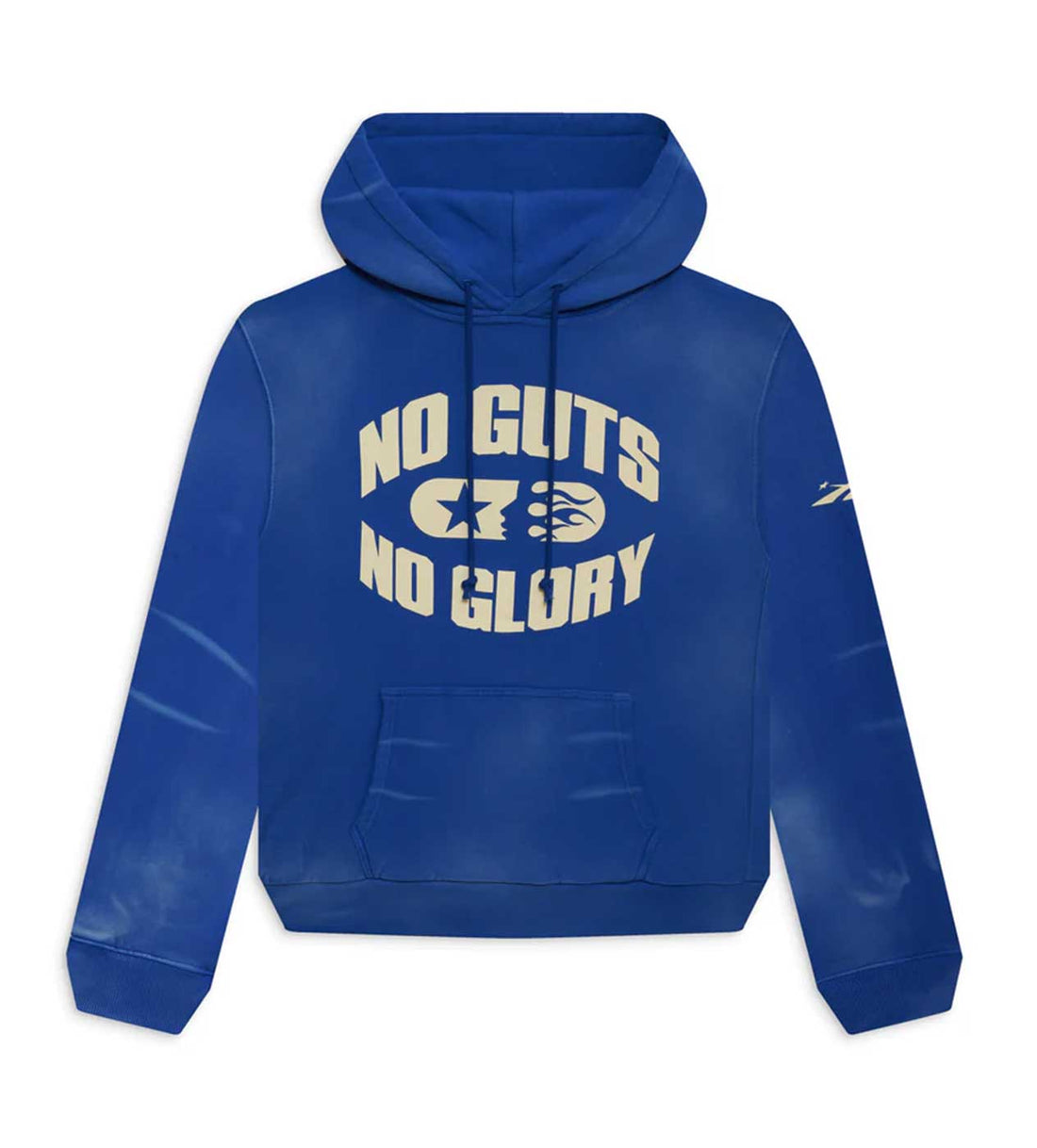 Hellstar Sports No Guts No Glory Hoodie Blue Front View