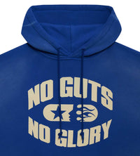 Hellstar Sports No Guts No Glory Hoodie Blue Front View Close