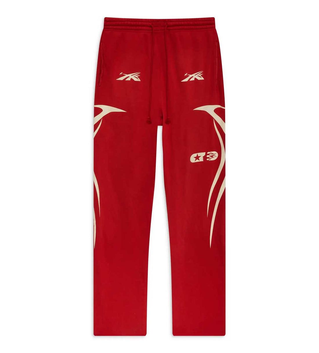 Hellstar Sports Sweatpants Red Front View