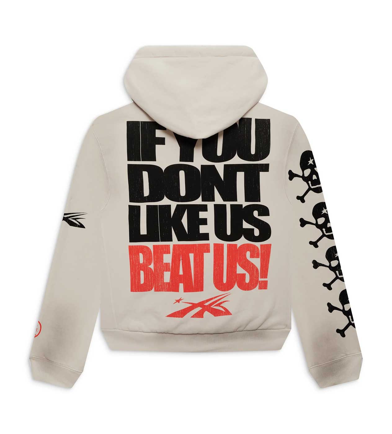 Hellstar Sports "Beat Us" Hoodie White Back View