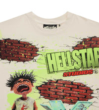 Hellstar Studios Brick Wall Tee Cream front collar