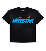 Hellstar Studios Classic Regular Print Tee Black/Blue front view