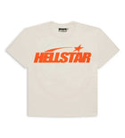 Hellstar Studios Classic Regular Print Tee Cream/Orange