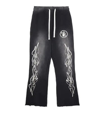 Hellstar Studios Flare Sweatpants Black front view