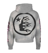 Hellstar Studios Future Flame Hoodie Grey/Pink Back View