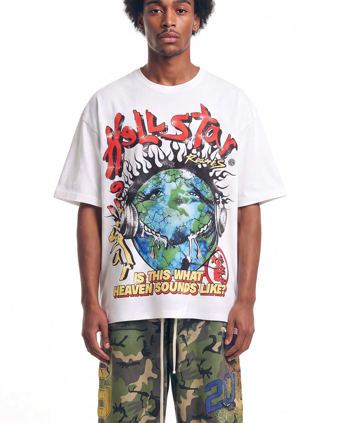 Hellstar Studios Heaven On Earth Cream Tee
